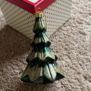 Glittering Green Christmas Tree Ornament